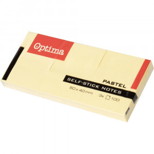 SAMOLEPILNI LISTKI OPTIMA 40x50 RUMEN 3x100/1