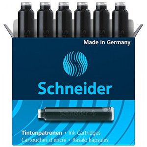 BOMBICE ZA NALIVNO PERO SCHNEIDER ČRNE 6/1