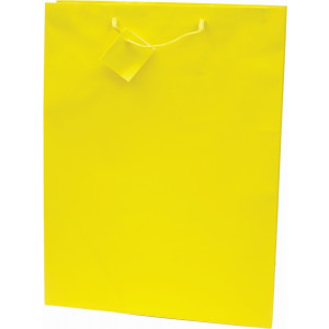 DARILNE NOSILNE VREČKE MAT PLASTIFICIRANE 330x102x457 RUMENE
