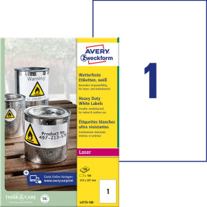 ETIKETE POLIESTERSKE 210x297 AWERY ZWECKFORM L4775-20 20/1