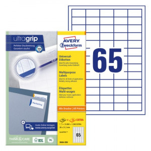 ETIKETE 38x21,2 AVERY ZWECKFORM 3666-200