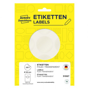 ETIKETE ZA PEČATENJE OKROGLE 38mm AVERY ZWECKFORM 51067