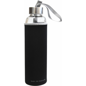FLAŠKA ZA VODO BOROSILIKATNA WAVE 600ml SIV ROB
