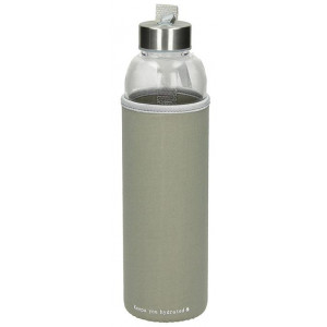 FLAŠKA ZA VODO BOROSILIKATNA WAVE COLOR 600ml SIVA