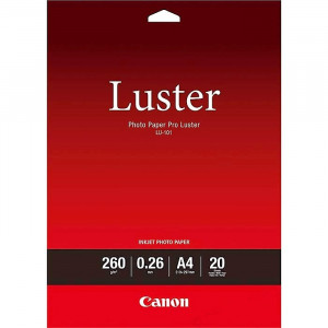 FOTO INK JET PAPIR CANON LU-101 SATIN GLOSSY PHOTO A4 260g 6211B006AA 20/1