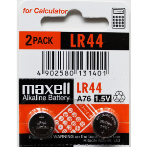 GUMB BATERIJA MAXELL LR44 2 kos