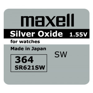 GUMB BATERIJA MAXELL SR-621SW 364 PAKIRANJE