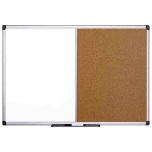 KOMBINIRANA TABLA PIŠI-BRIŠI PLUTA BI-OFFICE 120x150cm
