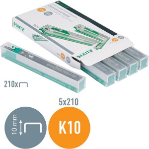 PALIČNE SPONKE LEITZ K10 26/10  ZELENE 5x210 sponk