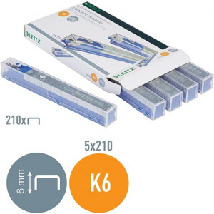 PALIČNE SPONKE LEITZ 5591 K6 26/6 MODRE 5x210 sponk