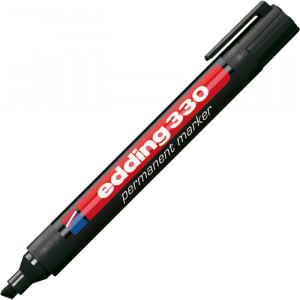 PERMANENTNI MARKER S PRIREZANO KONICO 1-5mm EDDING 330 ČRN