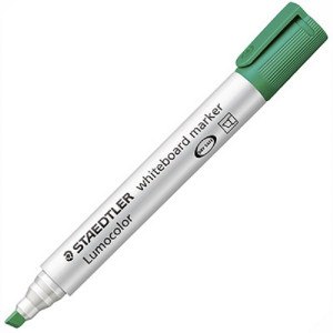 MARKER ZA BELE TABLE POŠEVEN STAEDTLER LUMOCOLOR WHITEBOARD 351 B-3 ZELEN