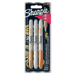 MARKER SHARPIE FINE METALIC SET 3/1