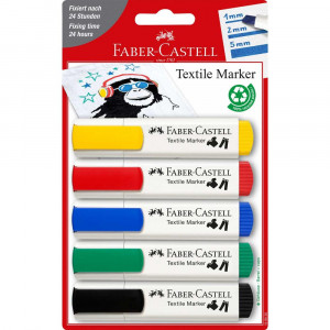 MARKERJI ZA TEKSTIL FABER CASTELL TEXTILE MARKER 5/1