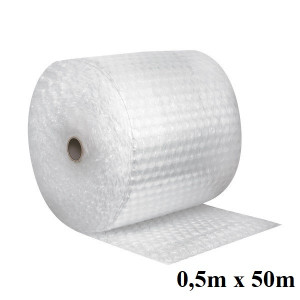 MEHURČASTA FOLIJA Z VELIKIMI MEHURČKI 30mm TROSLOJNA 48g/m2 0,5mx50m
