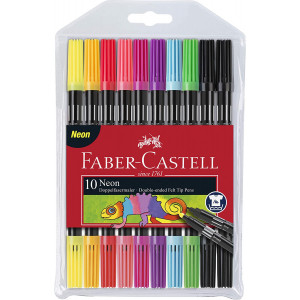 FABER CASTELL DVOSTRANSKI FLOMASTRI NEON DUO 1/10