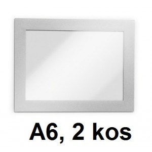 OKVIR SAMOLEPILNI ZA LETAKE DURAFRAME 4870 A6 SREBRN 2/1