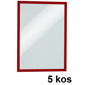 OKVIR ZA LETAKE DURAFRAME MAGNETIC 4868 A3 RDEČ 5/1