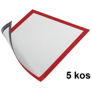 OKVIR ZA LETAKE DURAFRAME MAGNETIC 4869 A4 RDEČ 5/1