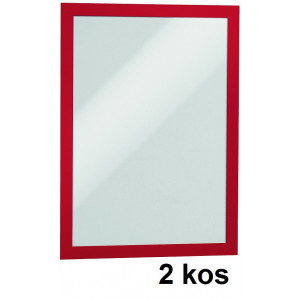 OKVIR SAMOLEPILNI ZA LETAKE DURAFRAME 4872 A4 RDEČ 2/1