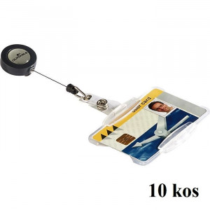 OVITKI ZA MAGNETNE KARTICE Z JO-JO PRIPONKO 54x85mm DURABLE 8011 10/1