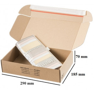PAKETNA ŠKATLA SAMOLEPILNA SENDBOX F427 290x185x70mm B10