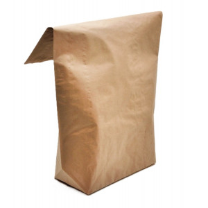 PAPIRNATE VREČKE Z RAVNIM DNOM ZA 25kg 50x14x77cm RJAVA