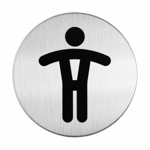 TABLICA PIKTOGRAM MOŠKI WC 83mm DURABLE 490523