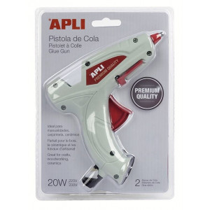 PIŠTOLA ZA VROČE LEPLJENJE 7,5mm APLI PREMIUM 20W