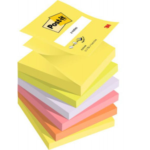 SAMOLEPILNI BLOK 76x76 3M POST-IT Z-NOTES RAINBOW R330-NR 6 BLOKOV