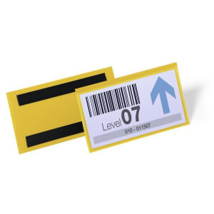 MAGNETNI ŽEPKI ZA REGALE 83x163 DURABLE RUMENI 1742-04 50/1