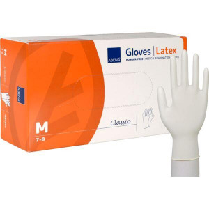 ROKAVICE LATEKS NEPUDRANE SREDNJE M ABENA CLASSIC 4388 BELE 100kos