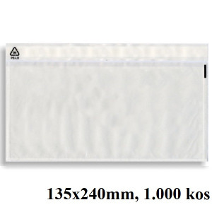 SAMOLEPILNI ŽEPKI ZA DOKUMENTE 135x240 1000/1 MVP11500005