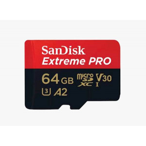 SPOMINSKA KARTICA SANDISK MICRO 64GB EXTREME PRO A2, C10, UHS-I, U3, V30