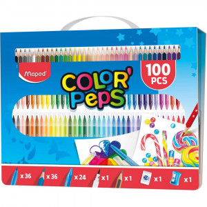 KREATIVNI SET BARVANJE MAPED COLOR PEPS 100 kos