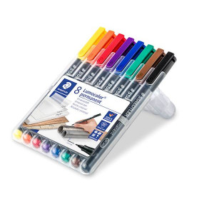 PERMANENTNI MARKER 0,4mm STAEDTLER LUMOCOLOR S 313 WP8 SET 8/1