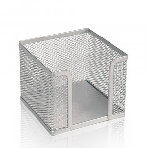 STOJALO ZA LISTKE 9,5x9,5x7,5cm KOVINSKO MREŽASTO OPTIMA SREBRNO