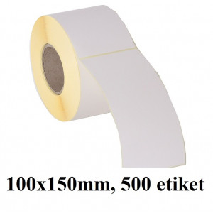 TERMO ETIKETE NORMAL V ROLI 100x150mm 25mm/127mm 500/1