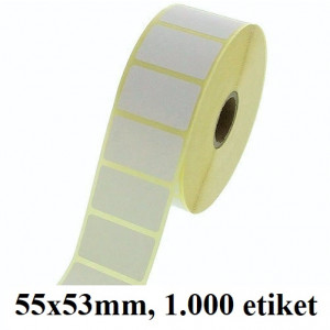 TERMO ETIKETE EKO V ROLI 55x53mm 40mm/105mm 1000/1