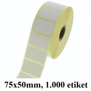 TERMO ETIKETE EKO V ROLI 75x50mm 40mm/105mm 1000/1