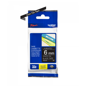 TRAK ZA NALEPKE BROTHER P-TOUCH LAMINIRAN ČRN-BEL 6mm TZe-315