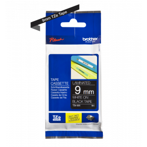 TRAK ZA NALEPKE BROTHER P-TOUCH LAMINIRAN ČRN-BEL 9mm TZe-325