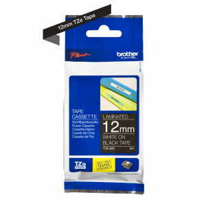 TRAK ZA NALEPKE BROTHER P-TOUCH LAMINIRAN ČRN-BEL 12mm TZe-335