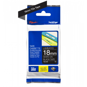 TRAK ZA NALEPKE BROTHER P-TOUCH LAMINIRAN ČRN-BEL 18mm TZe-345