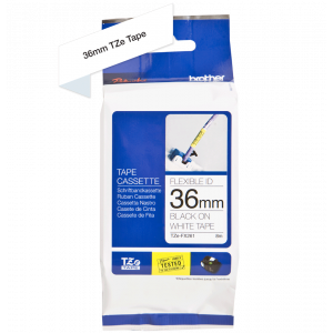 TRAK ZA NALEPKE BROTHER P-TOUCH LAMINIRAN FLEXIBLE BEL-ČRN 36mm TZe-FX261