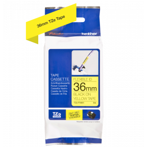 TRAK ZA NALEPKE BROTHER P-TOUCH LAMINIRAN FLEXIBLE RUMEN-ČRN 36mm TZe-FX661