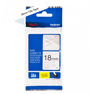 TRAK ZA NALEPKE BROTHER P-TOUCH LAMINIRAN SECURITY BEL-ČRN 18mm TZe-SE4