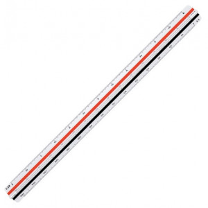 TRIROBI RAZMERNIK 30cm M=1:2,5 :5 :10 :20 :50 :100 ARISTO GEOCollege 23701