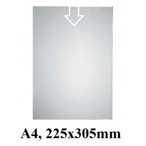 VLOŽNA MAPA PVC U A4 225x305mm 0,11mm