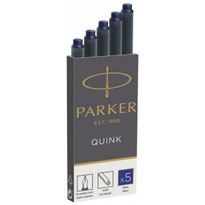 VELIKE BOMBICE ZA NALIVNO PERO PARKER QUINK MODRE 5/1